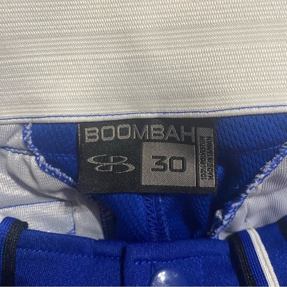 Boombah Blue White Softball Baseball Pants - Picture 4 of 4